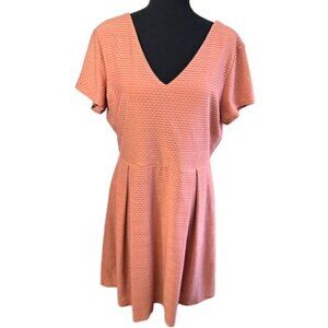 Maurice’s Mauve Pink Waffle Knit A-Line Women’s Dress Size Large